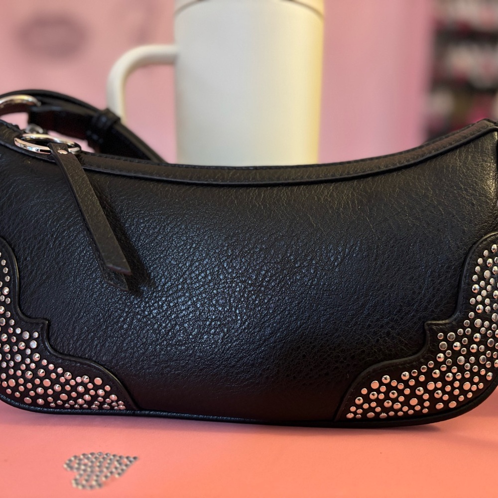 Jessica Simpson Black Studded Purse
